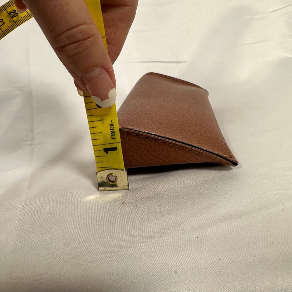 Ray-Ban Brown Faux Leather Sunglass Case Classic Pebbled Hard Shell Holder - Picture 8 of 9